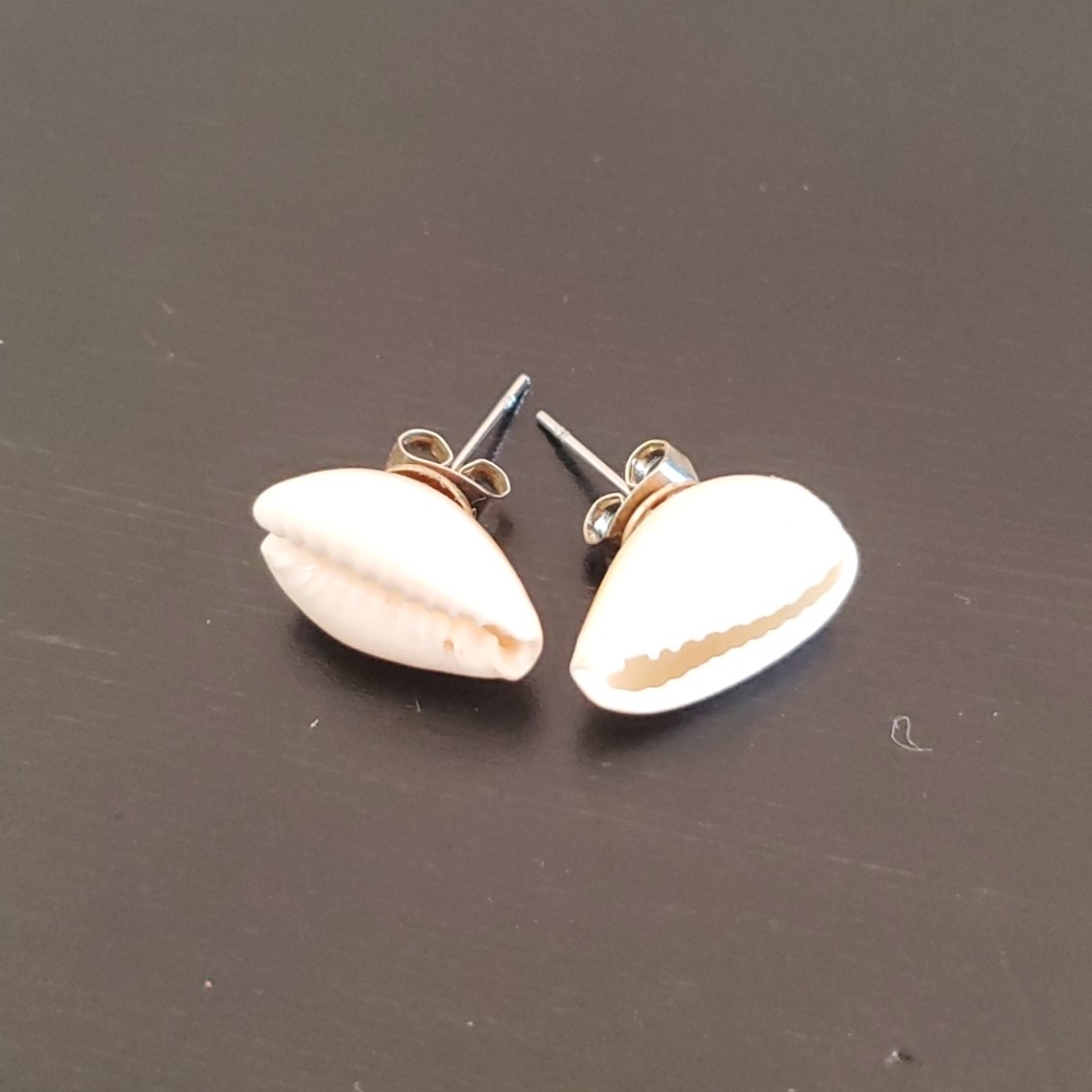 Puka shell earrings